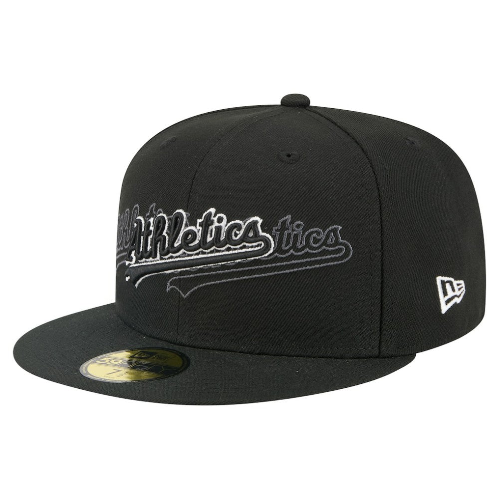Athletics New Era Tri-Hit 59FIFTY Fitted Hat - MLB Hats