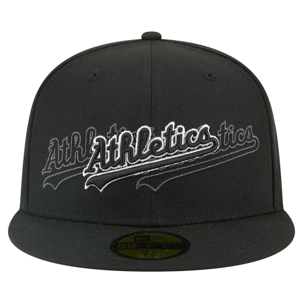 Athletics New Era Tri-Hit 59FIFTY Fitted Hat - MLB Hats
