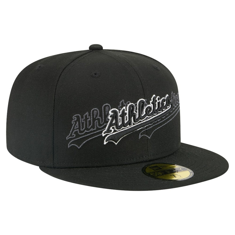 Athletics New Era Tri-Hit 59FIFTY Fitted Hat - MLB Hats