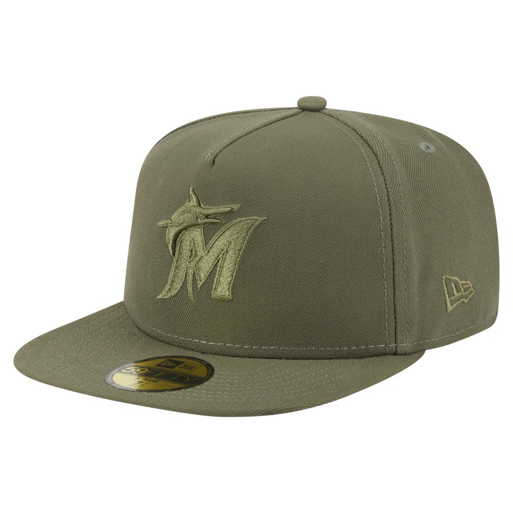 Miami Marlins New Era Color Pack A-Frame 59FIFTY Fitted Hat - MLB Hats