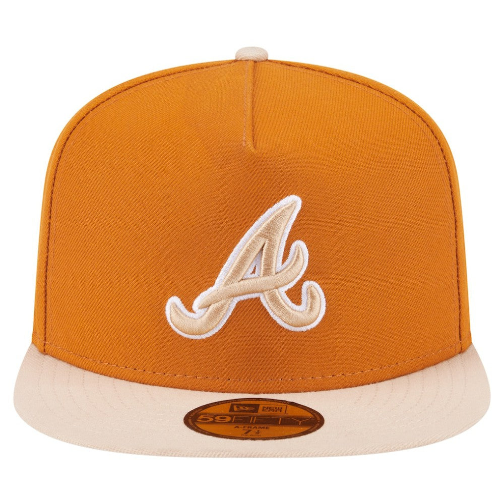 Atlanta Braves New Era Two-Tone Color Pack A-Frame 59FIFTY Fitted Hat - MLB Hats