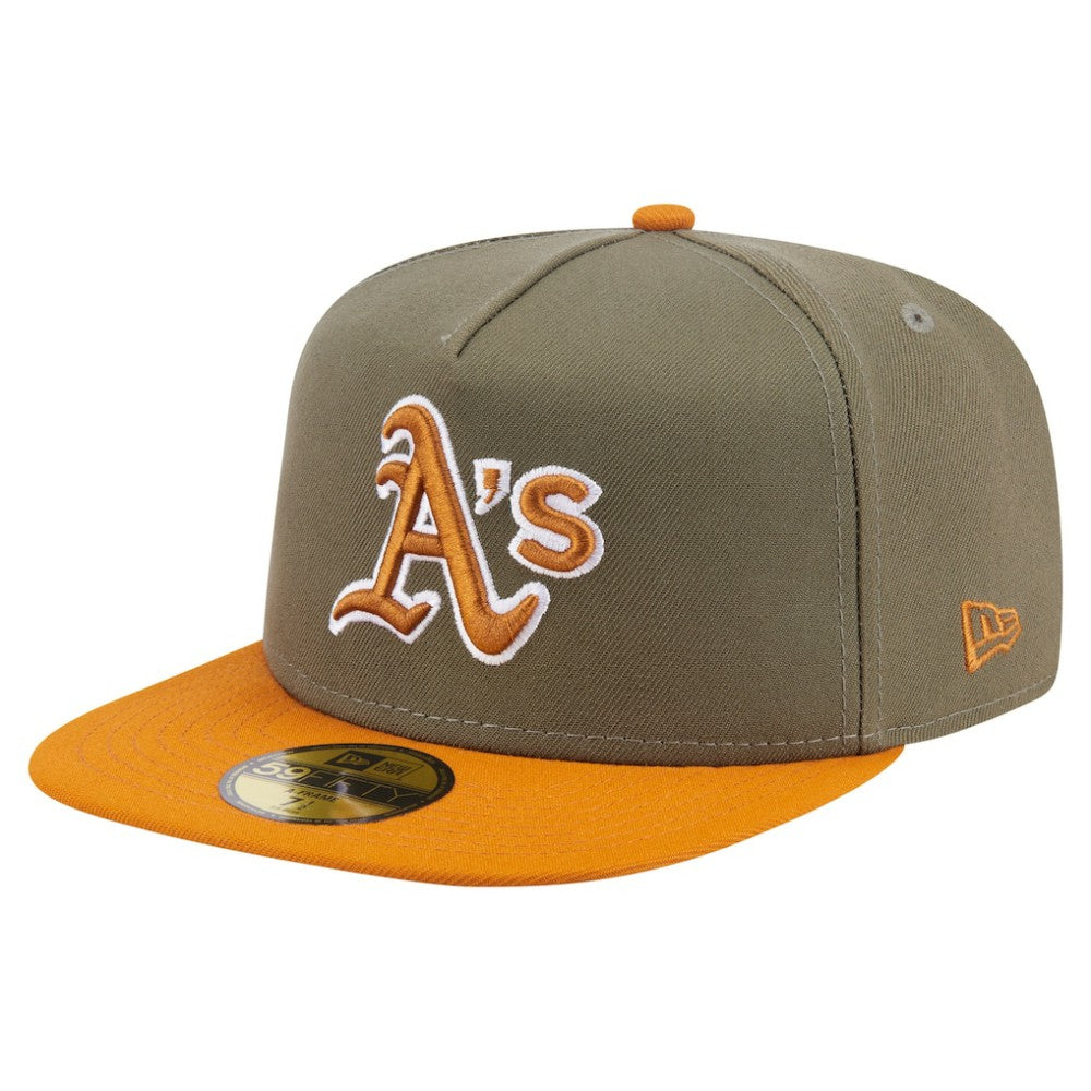 Athletics New Era Two-Tone Color Pack A-Frame 59FIFTY Fitted Hat - MLB Hats
