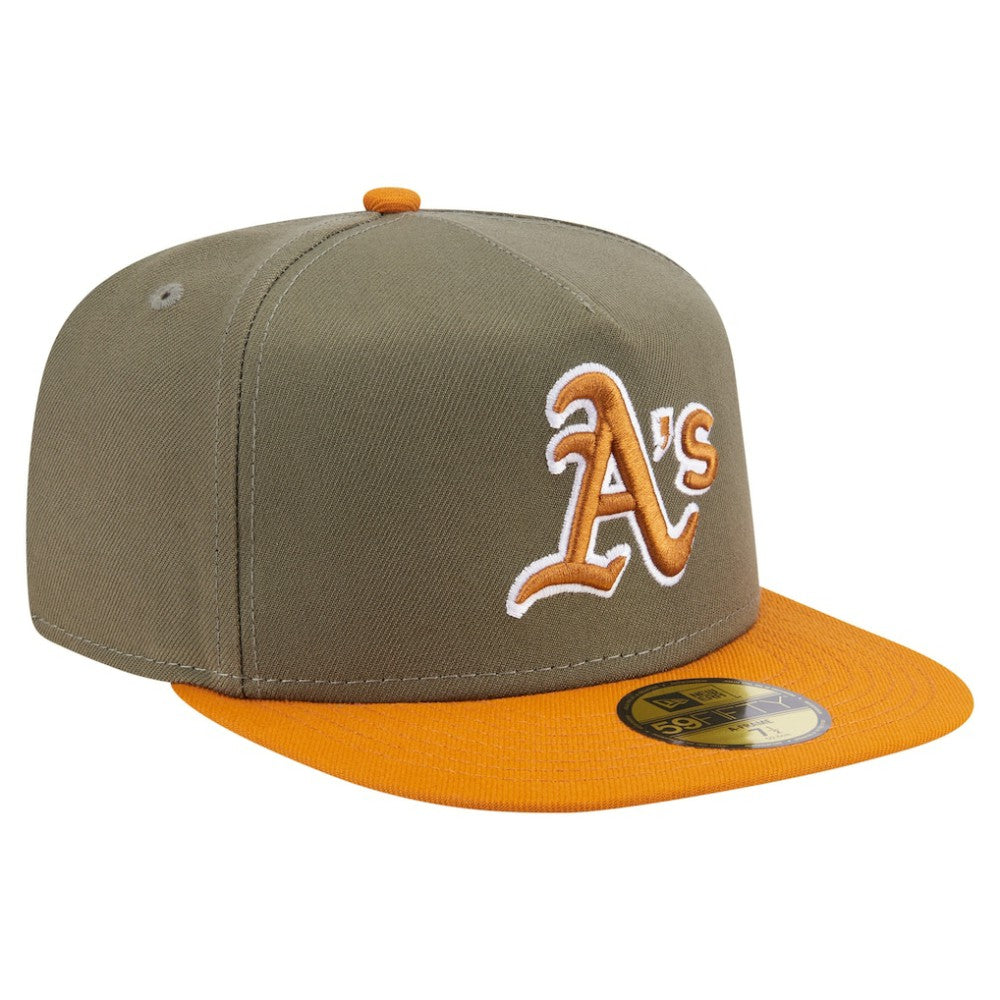 Athletics New Era Two-Tone Color Pack A-Frame 59FIFTY Fitted Hat - MLB Hats