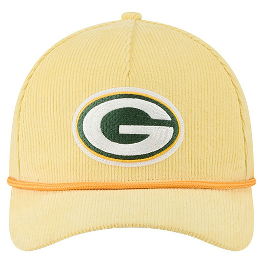 Green Bay Packers Cord Corduroy 9FORTY A-Frame Adjustable Hat | NFL Hot