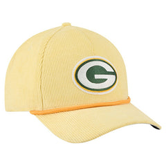Green Bay Packers Cord Corduroy 9FORTY A-Frame Adjustable Hat | NFL Hot