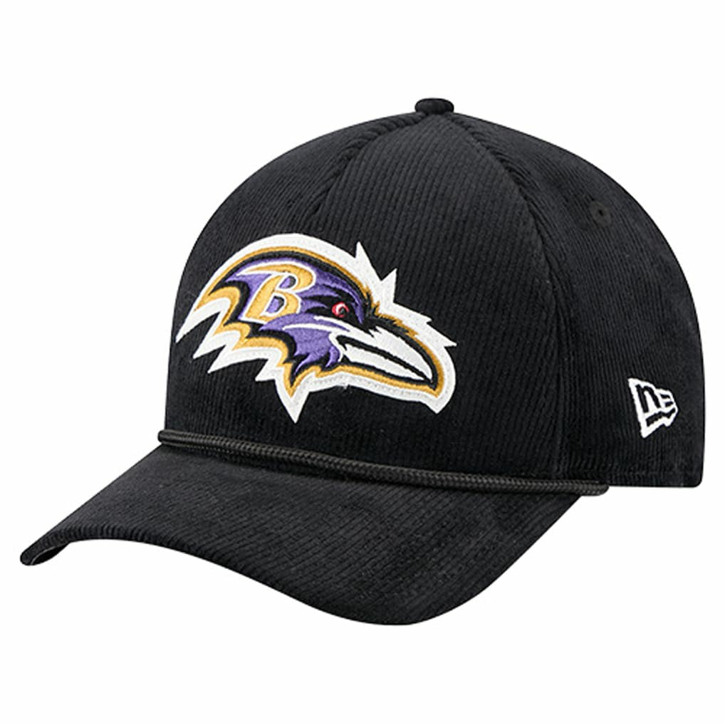 Baltimore Ravens Cord Corduroy 9FORTY A-Frame Adjustable Hat | NFL Hot
