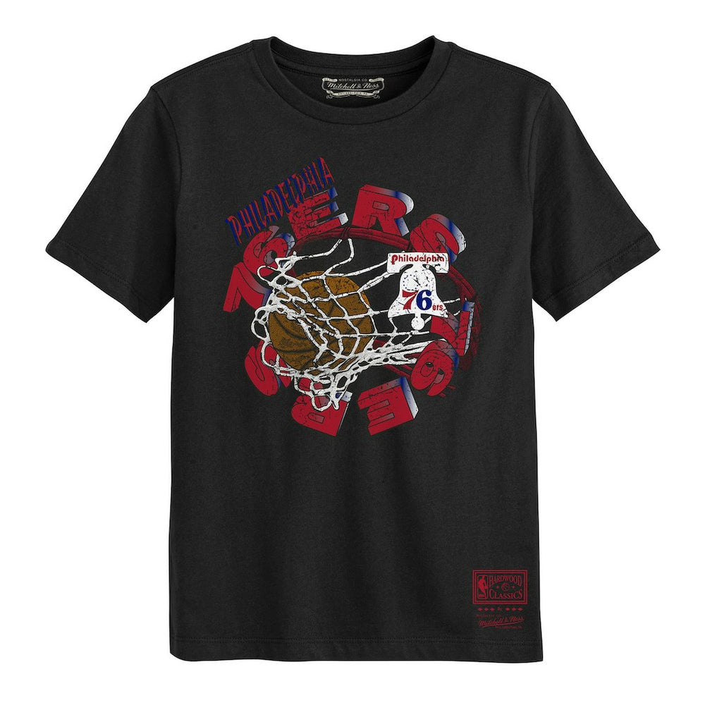 Black Philadelphia 76ers Preschool In The Net T-Shirt | NBA