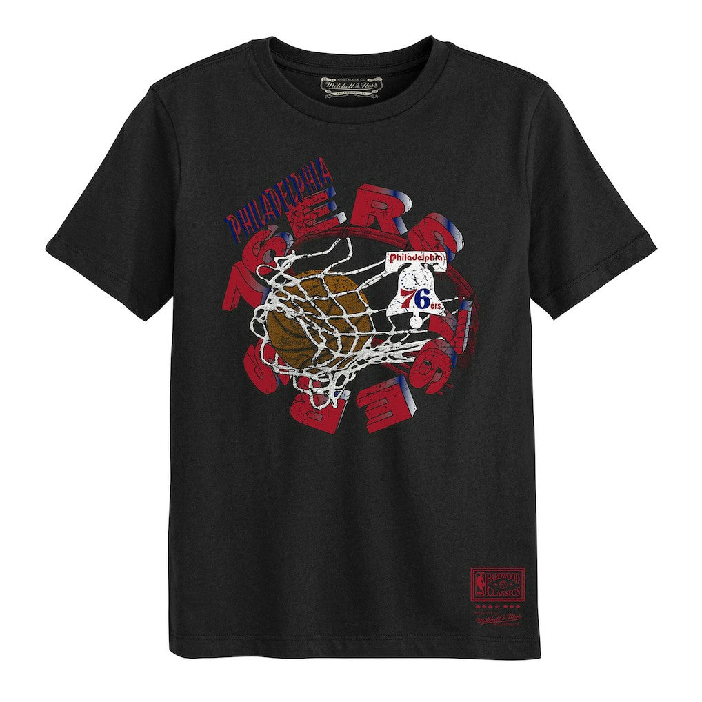 Black Philadelphia 76ers Preschool In The Net T-Shirt | NBA