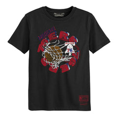 Black Philadelphia 76ers Preschool In The Net T-Shirt | NBA