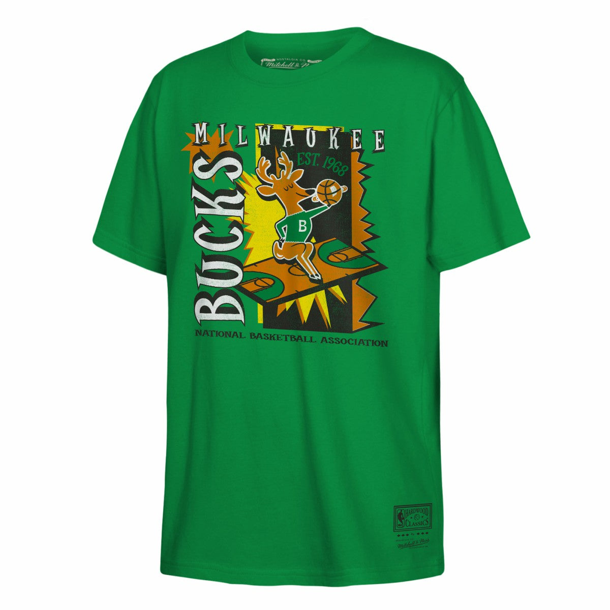 Green Milwaukee Bucks Youth Retro '90s Poster T-Shirt | NBA