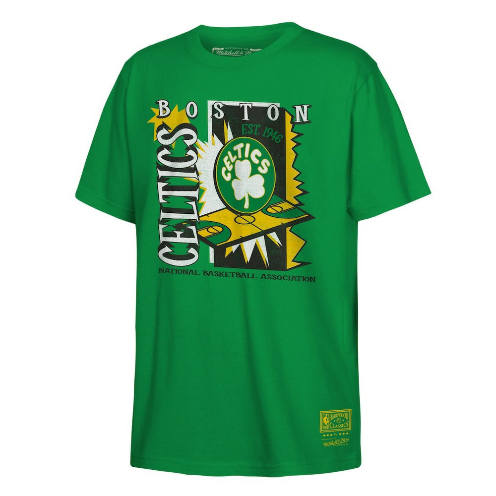 Kelly Green Boston Celtics Youth Retro '90s Poster T-Shirt | NBA