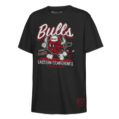 Black Chicago Bulls Youth Retro Mascot Script T-Shirt sale | NBA