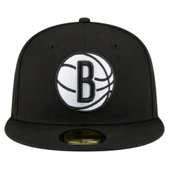 Black Brooklyn Nets 59FIFTY Fitted Hat | NBA