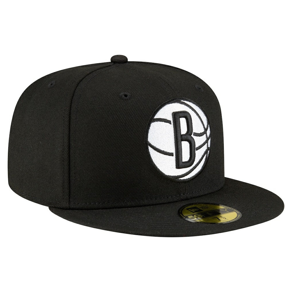 Black Brooklyn Nets 59FIFTY Fitted Hat | NBA