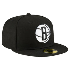 Black Brooklyn Nets 59FIFTY Fitted Hat | NBA