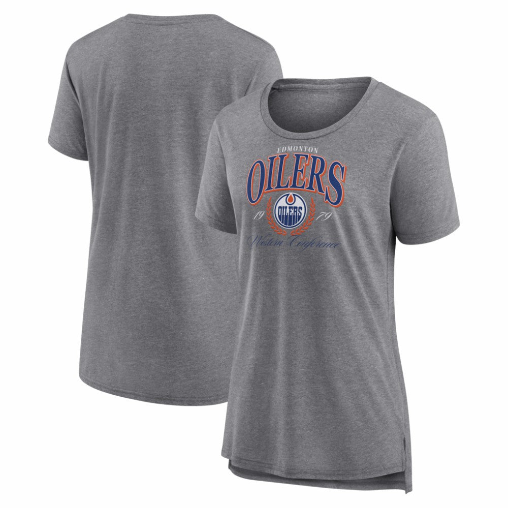 Edmonton Oilers Women's Reign Supreme Tri-Blend T-Shirt -  NHL T-shirts