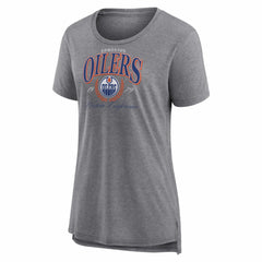Edmonton Oilers Women's Reign Supreme Tri-Blend T-Shirt -  NHL T-shirts