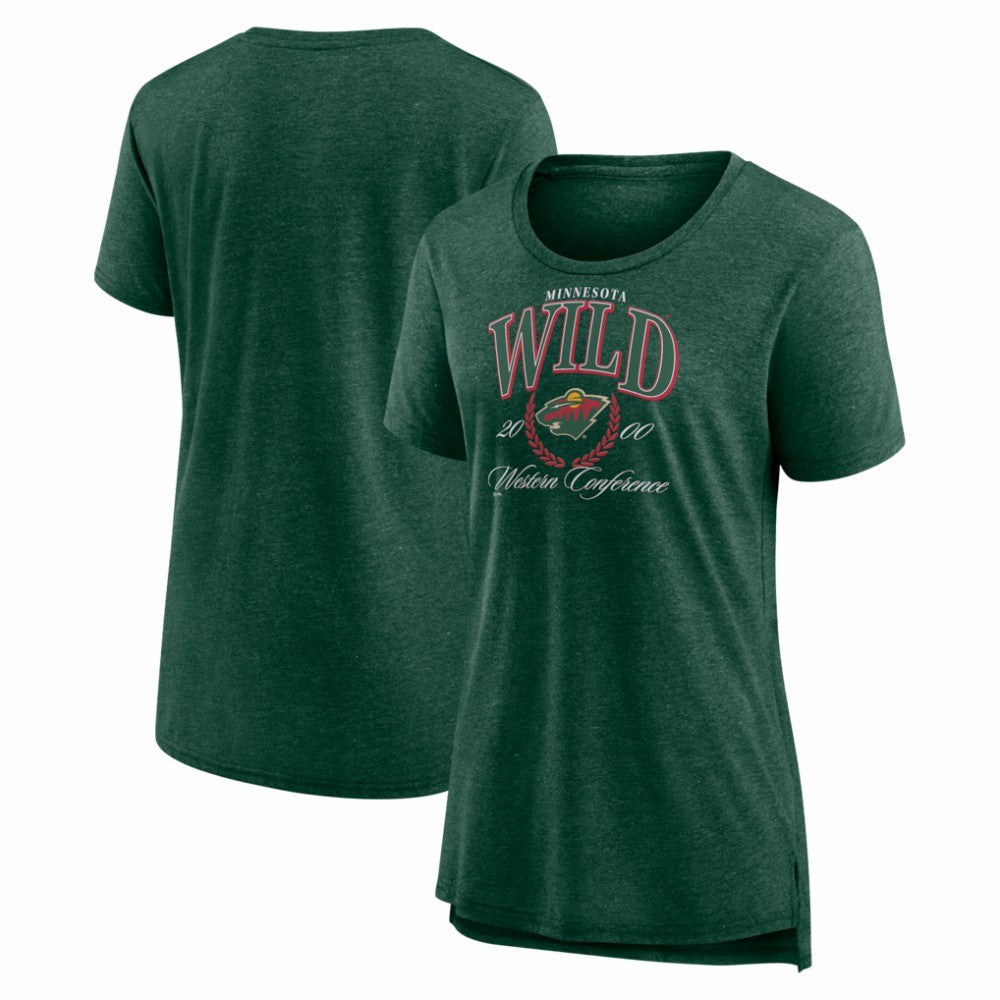 Minnesota Wild Women's Reign Supreme Tri-Blend T-Shirt -  NHL T-shirts