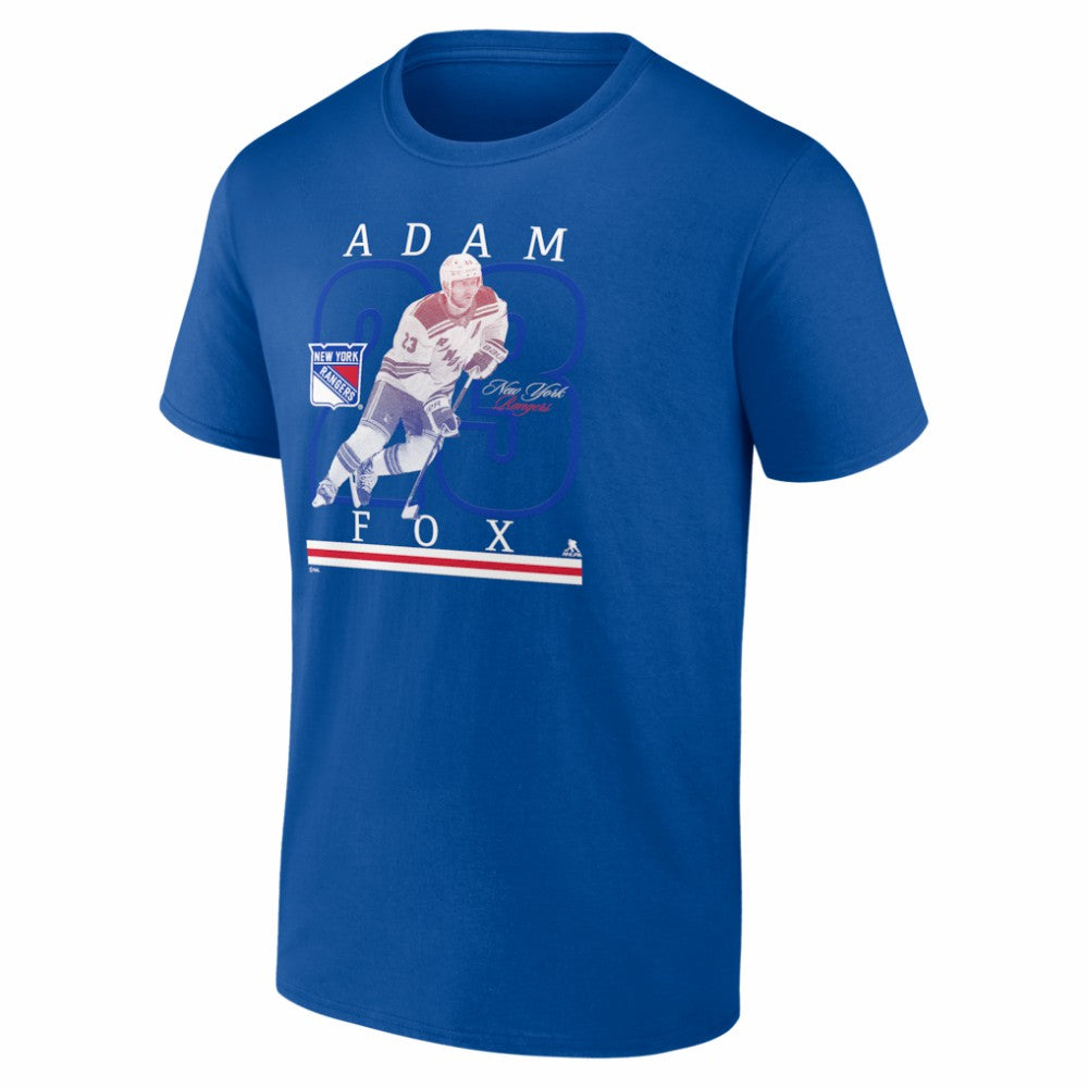 Adam Fox New York Rangers Player Show T-Shirt -  NHL T-shirts