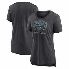 San Jose Sharks Women's Reign Supreme Tri-Blend T-Shirt -  NHL T-shirts