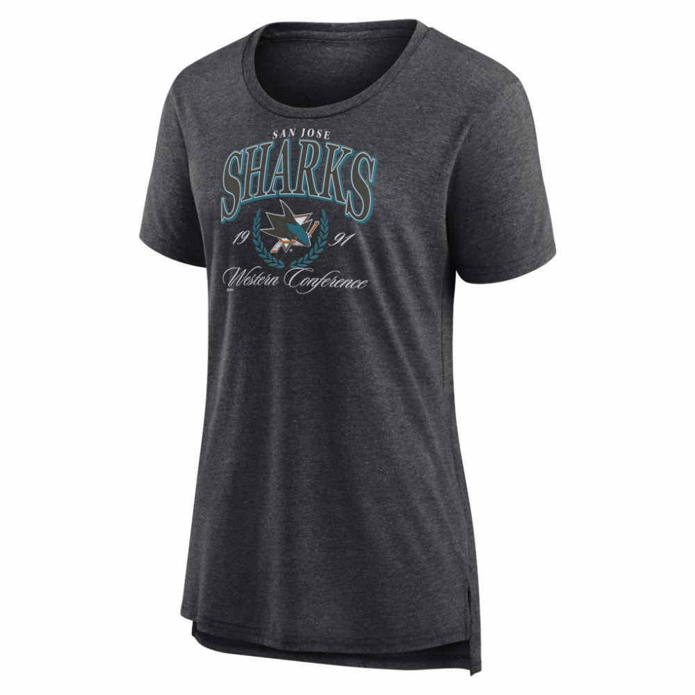 San Jose Sharks Women's Reign Supreme Tri-Blend T-Shirt -  NHL T-shirts