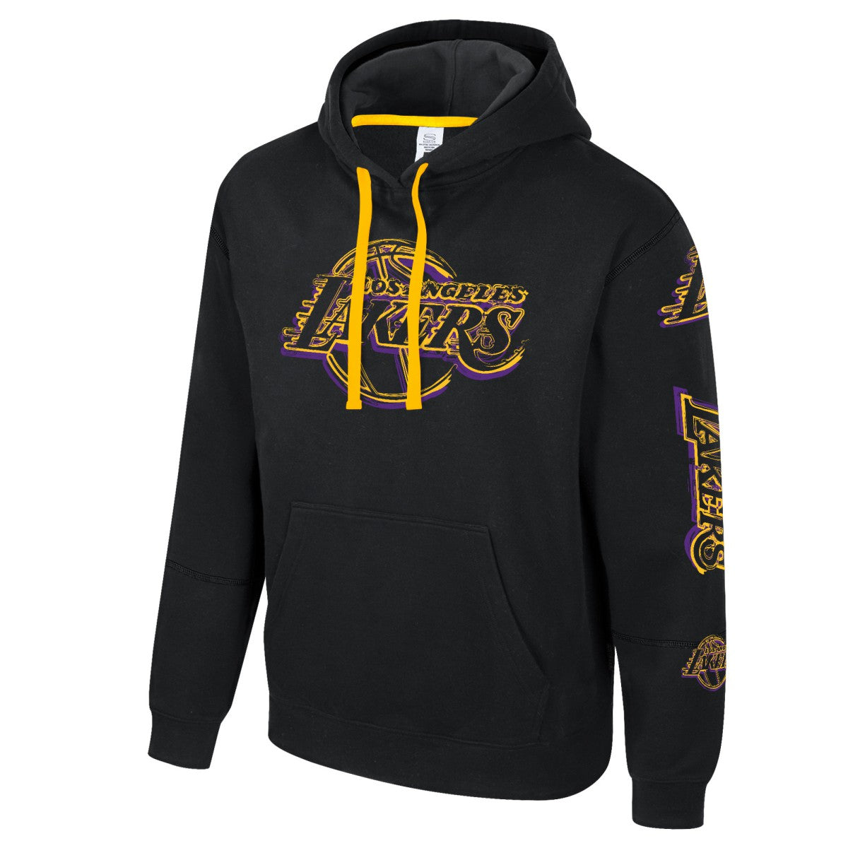 Black Los Angeles Lakers Stadium Essentials Unisex Elementized Pullover Hoodie | NBA
