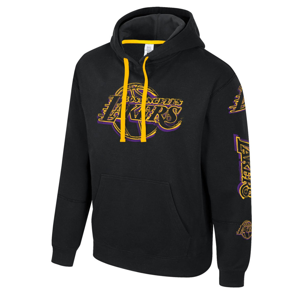 Black Los Angeles Lakers Stadium Essentials Unisex Elementized Pullover Hoodie | NBA