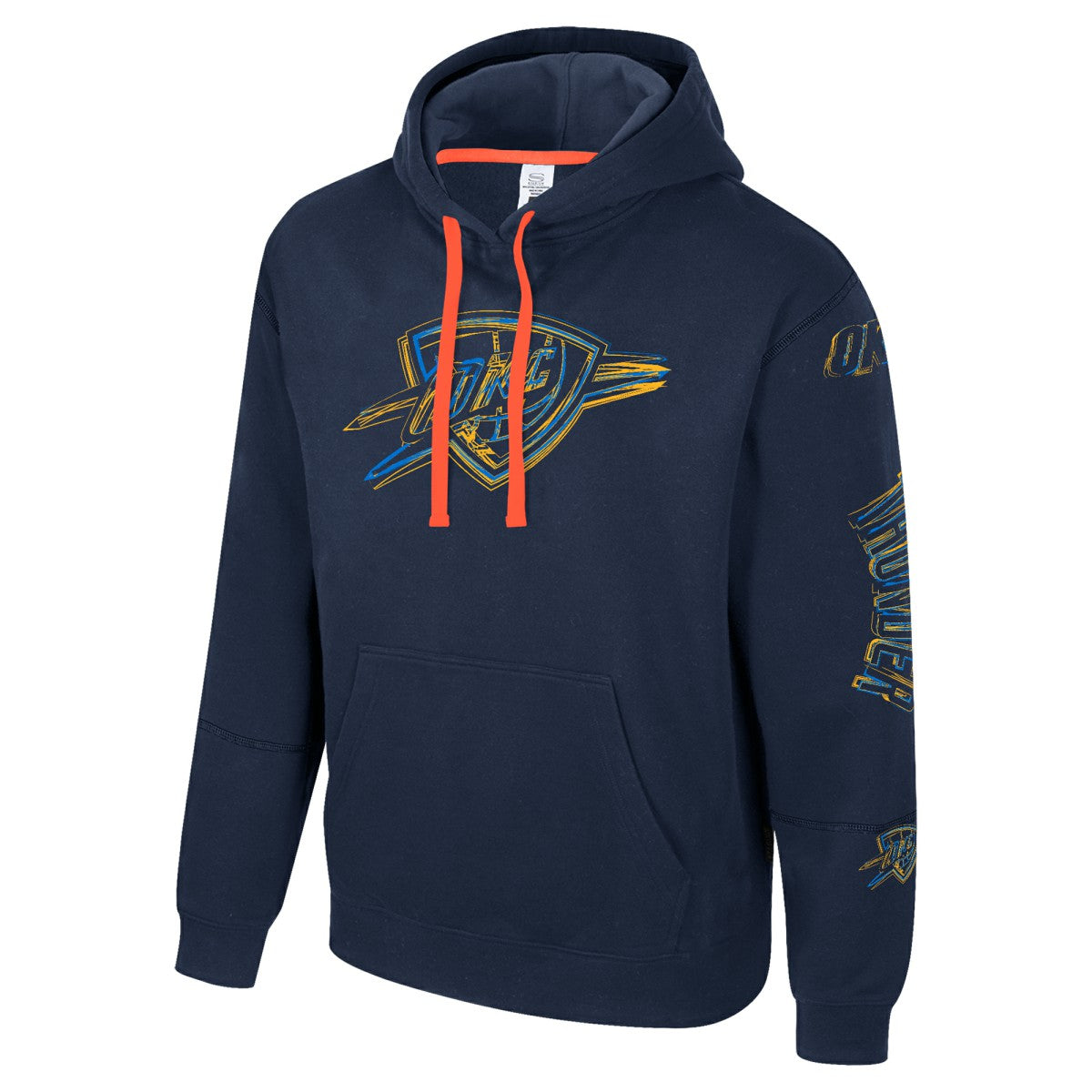 Navy Oklahoma City Thunder Stadium Essentials Unisex Elementized Pullover Hoodie | NBA