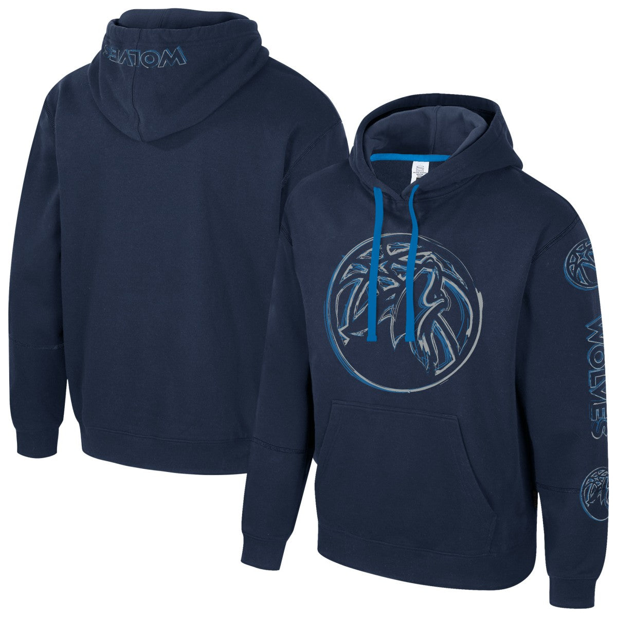 Navy Minnesota Timberwolves Stadium Essentials Unisex Elementized Pullover Hoodie | NBA