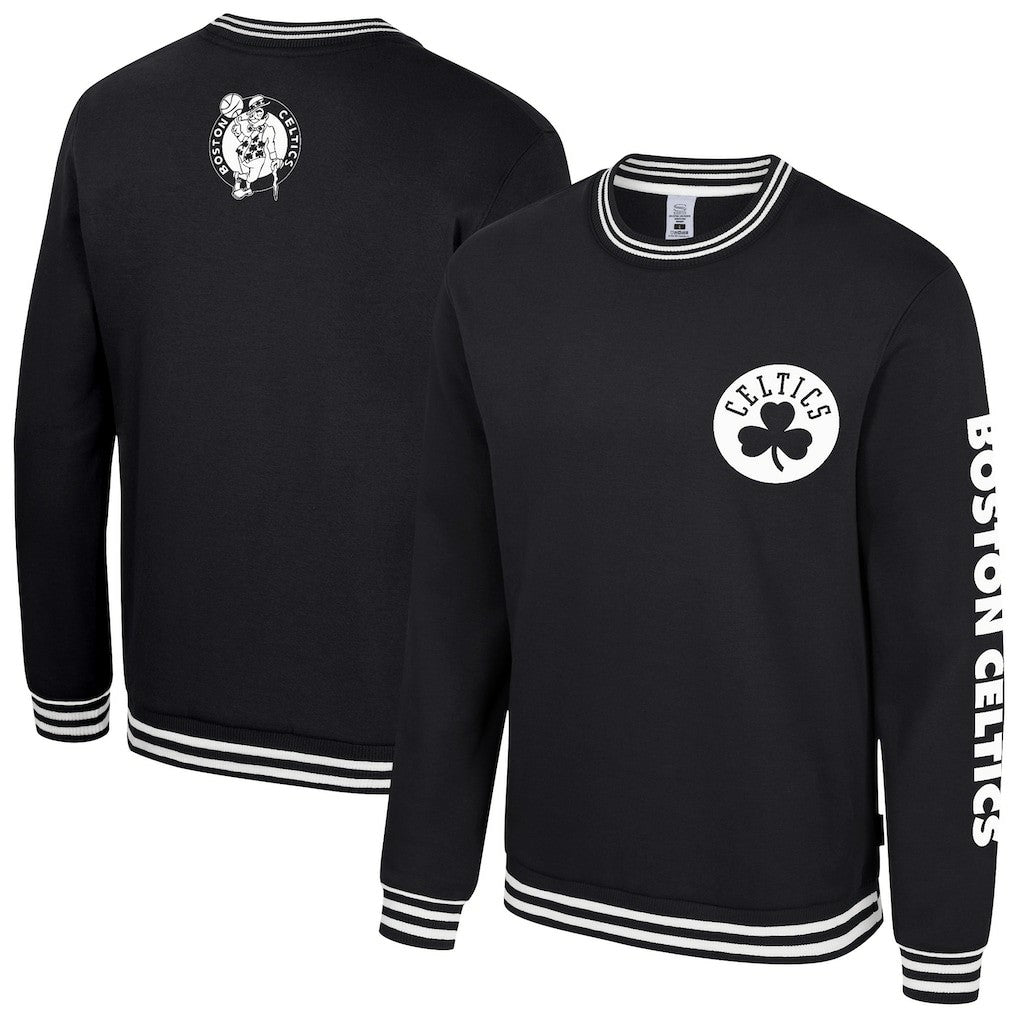 Black Boston Celtics Stadium Essentials Unisex Half-Time 2 Pullover Sweatshirt | NBA