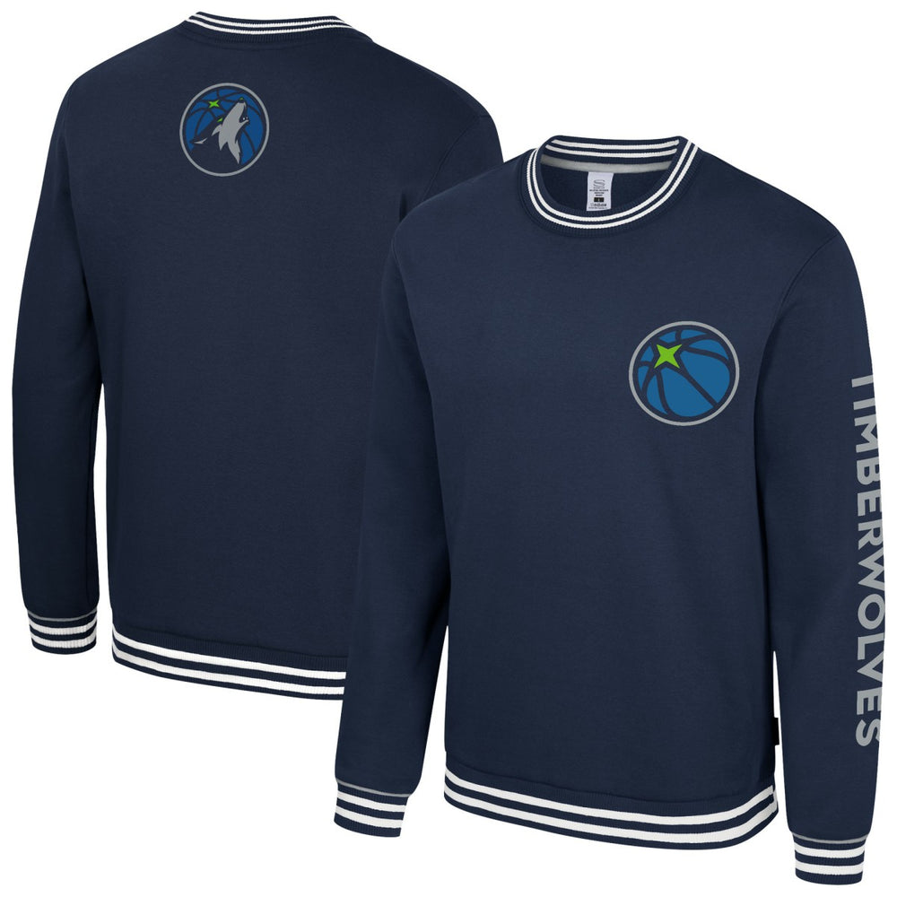 Navy Minnesota Timberwolves Stadium Essentials Unisex Half-Time 2 Pullover Sweatshirt | NBA