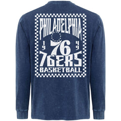 Blue Philadelphia 76ers Sportiqe Men's Bono Long Sleeve T-Shirt | NBA