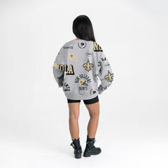 New Orleans Saints Gameday Couture Women's Always On Repeat Fleece Sweatshirt | NFL Online