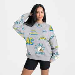 Los Angeles Chargers Gameday Couture Women's Always On Repeat Fleece Sweatshirt | NFL Discount