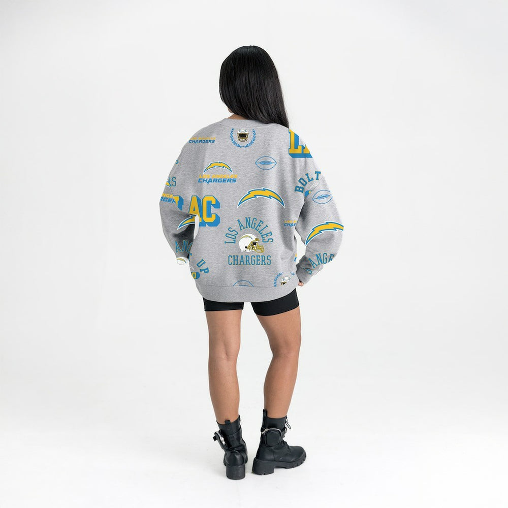 Los Angeles Chargers Gameday Couture Women's Always On Repeat Fleece Sweatshirt | NFL Discount