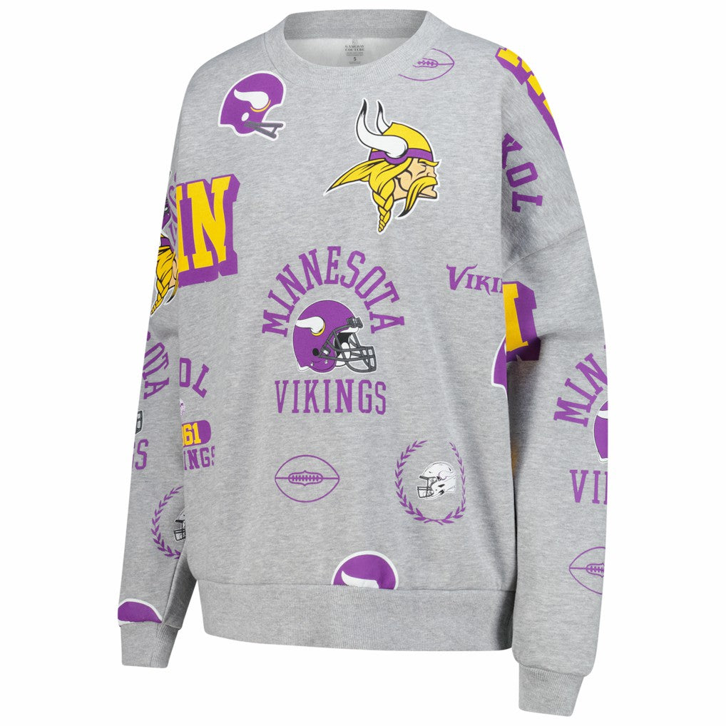 Minnesota Vikings Gameday Couture Women's Always On Repeat Fleece Sweatshirt | NFL On sale
