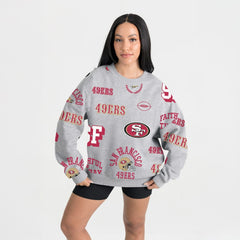 San Francisco 49ers Gameday Couture Women's Always On Repeat Fleece Sweatshirt | NFL Discount