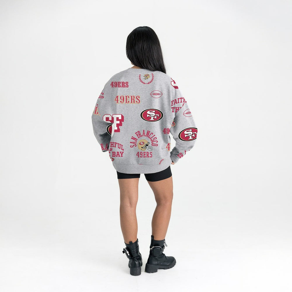 San Francisco 49ers Gameday Couture Women's Always On Repeat Fleece Sweatshirt | NFL Discount