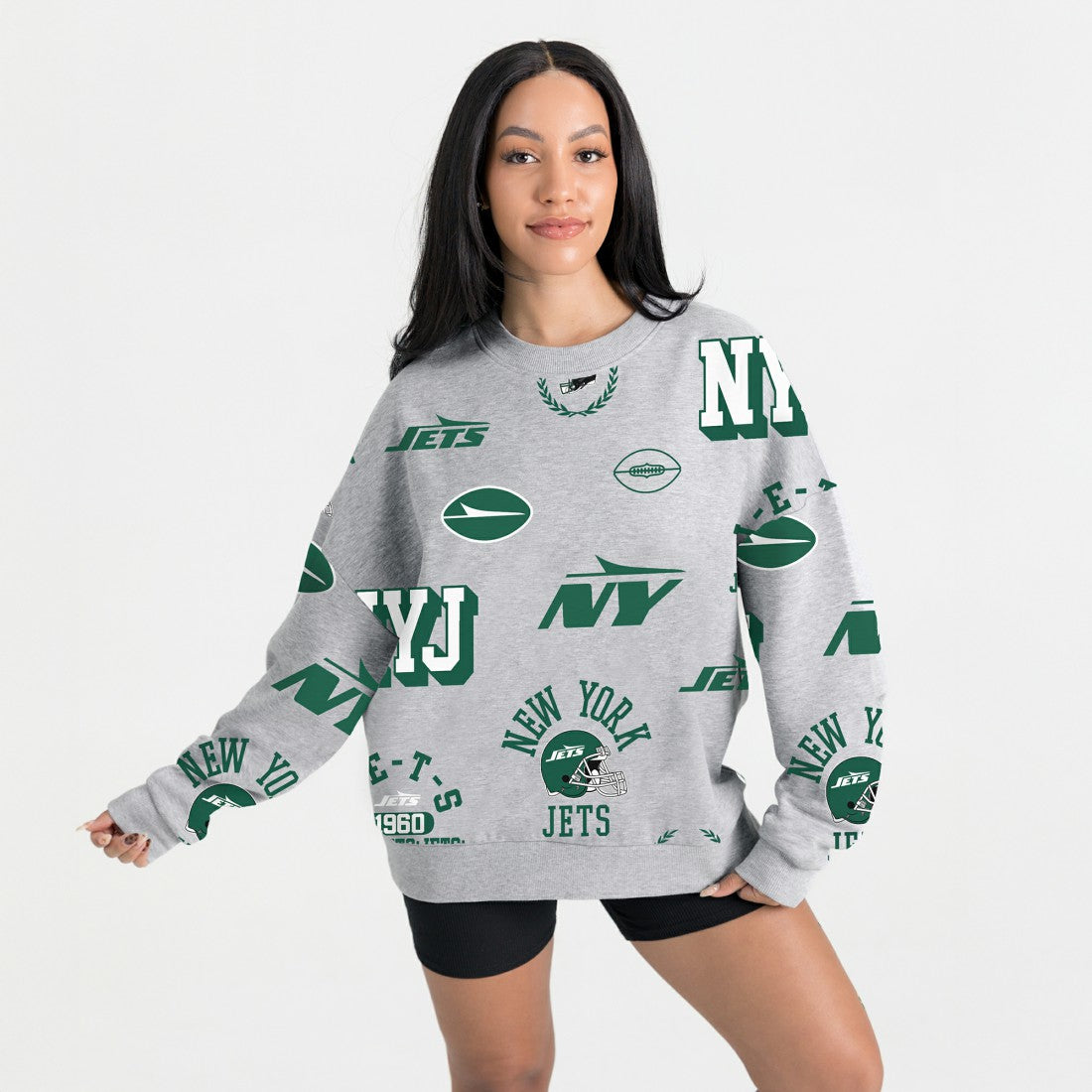New York Jets Gameday Couture Women's Always On Repeat Fleece Sweatshirt | NFL Sale