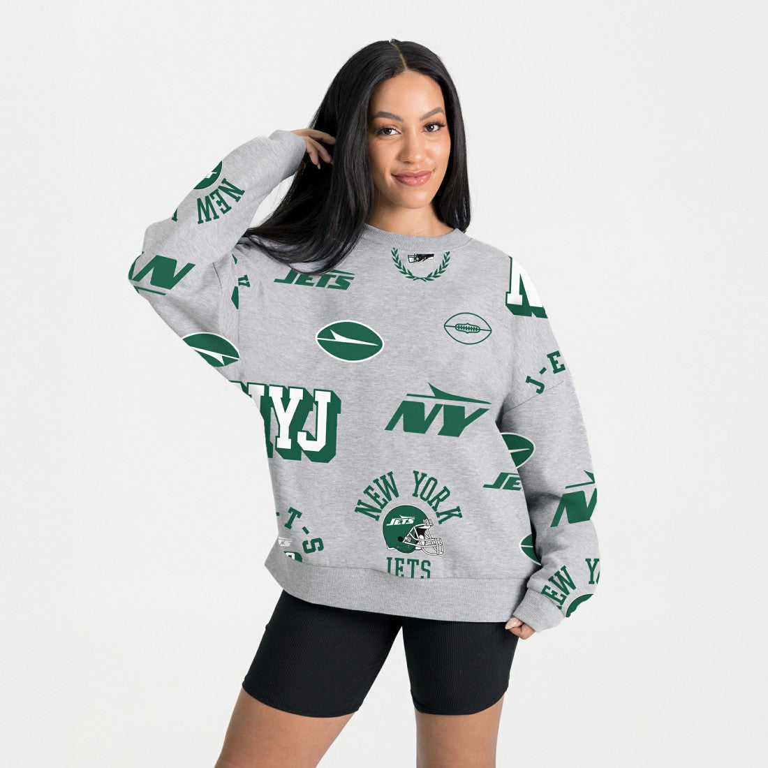 New York Jets Gameday Couture Women's Always On Repeat Fleece Sweatshirt | NFL Sale