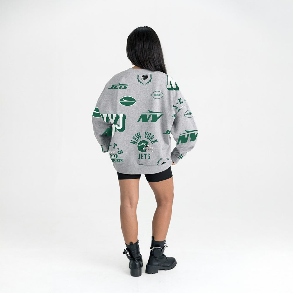 New York Jets Gameday Couture Women's Always On Repeat Fleece Sweatshirt | NFL Sale
