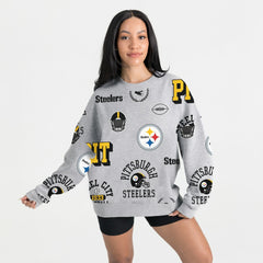 Pittsburgh Steelers Gameday Couture Women's Always On Repeat Fleece Sweatshirt | NFL New