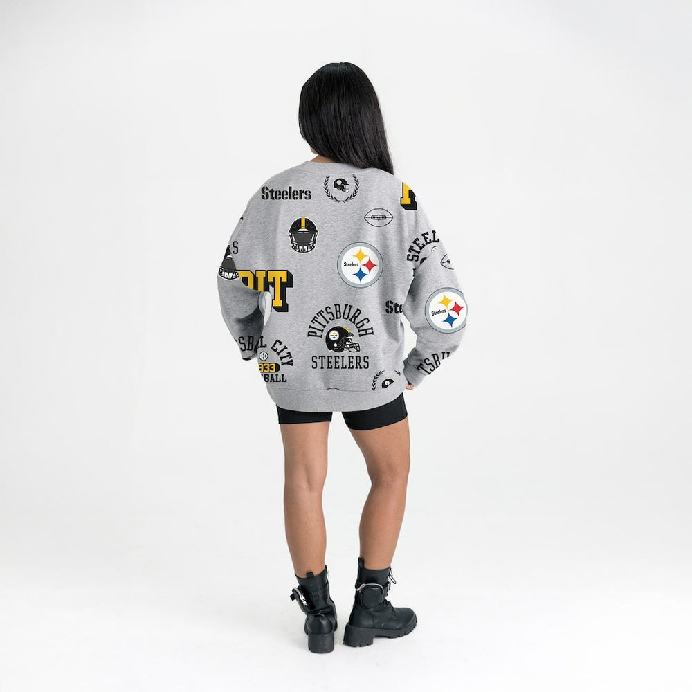 Pittsburgh Steelers Gameday Couture Women's Always On Repeat Fleece Sweatshirt | NFL New