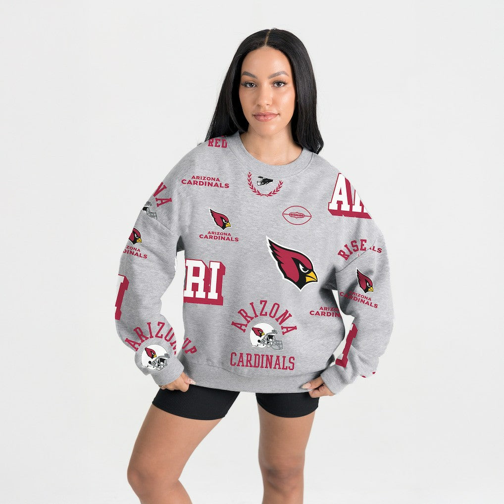 Arizona Cardinals Gameday Couture Women's Always On Repeat Fleece Sweatshirt | NFL Hot