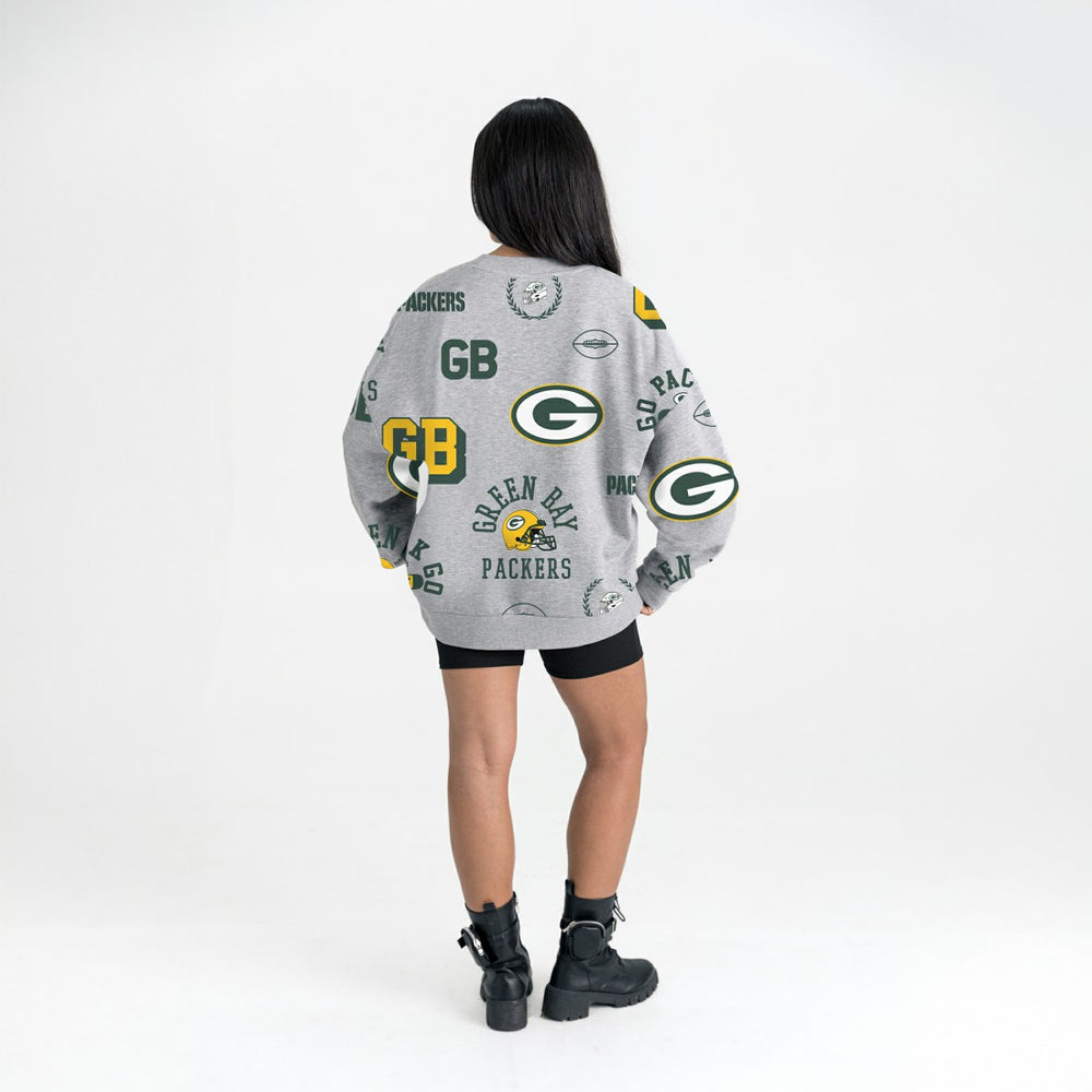 Green Bay Packers Gameday Couture Women's Always On Repeat Fleece Sweatshirt | NFL New