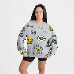 Green Bay Packers Gameday Couture Women's Always On Repeat Fleece Sweatshirt | NFL New