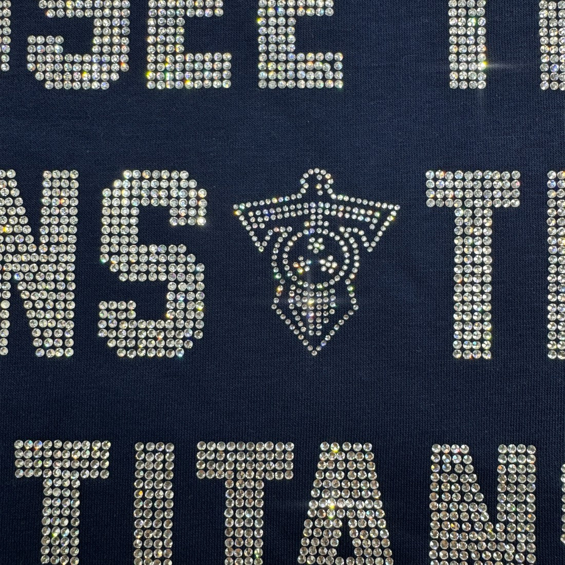 Tennessee Titans Gameday Couture Women's Oversized Hype Era Rhinestone Text Sweatshirt | NFL Outlet