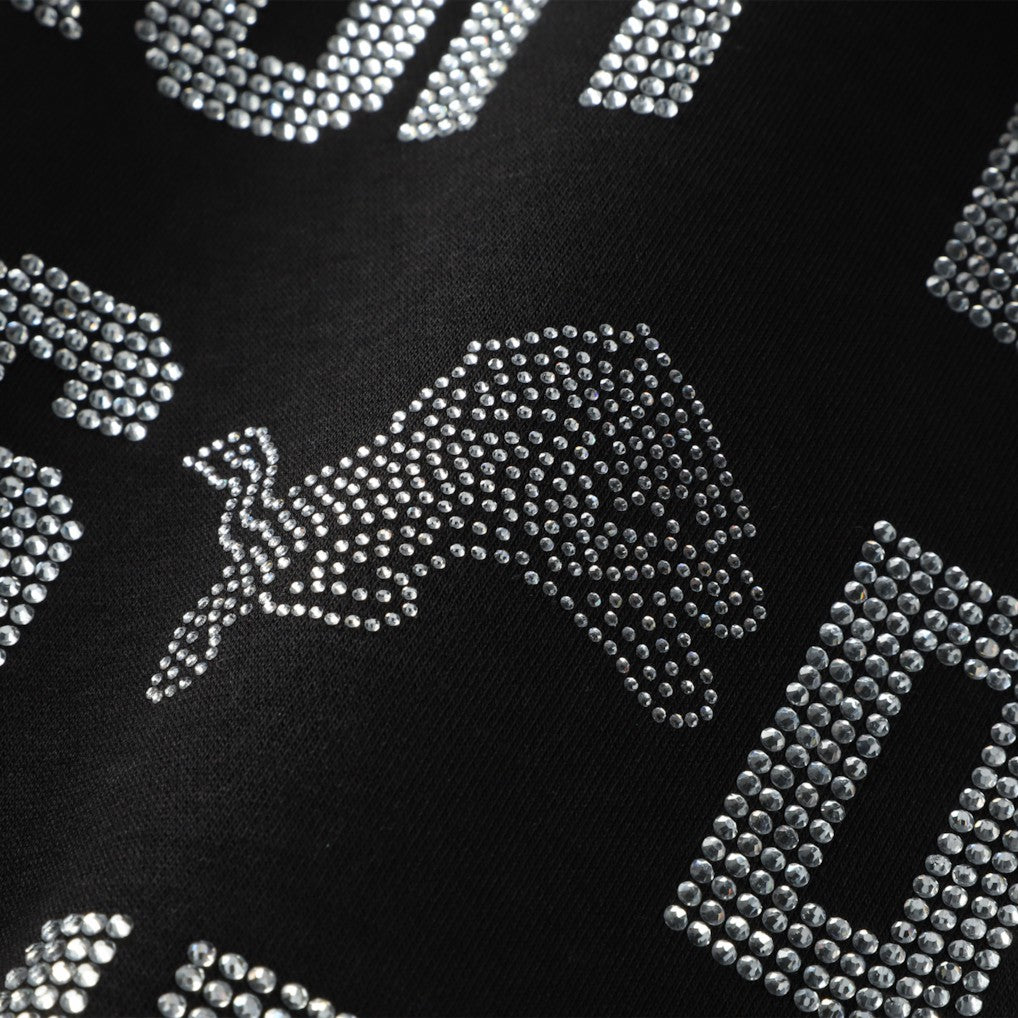 Detroit Lions Gameday Couture Women's Oversized Hype Era Rhinestone Text Sweatshirt | NFL New