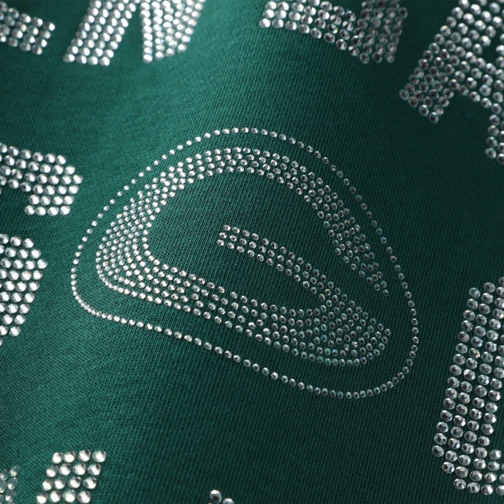 Green Bay Packers Gameday Couture Women's Oversized Hype Era Rhinestone Text Sweatshirt | NFL New