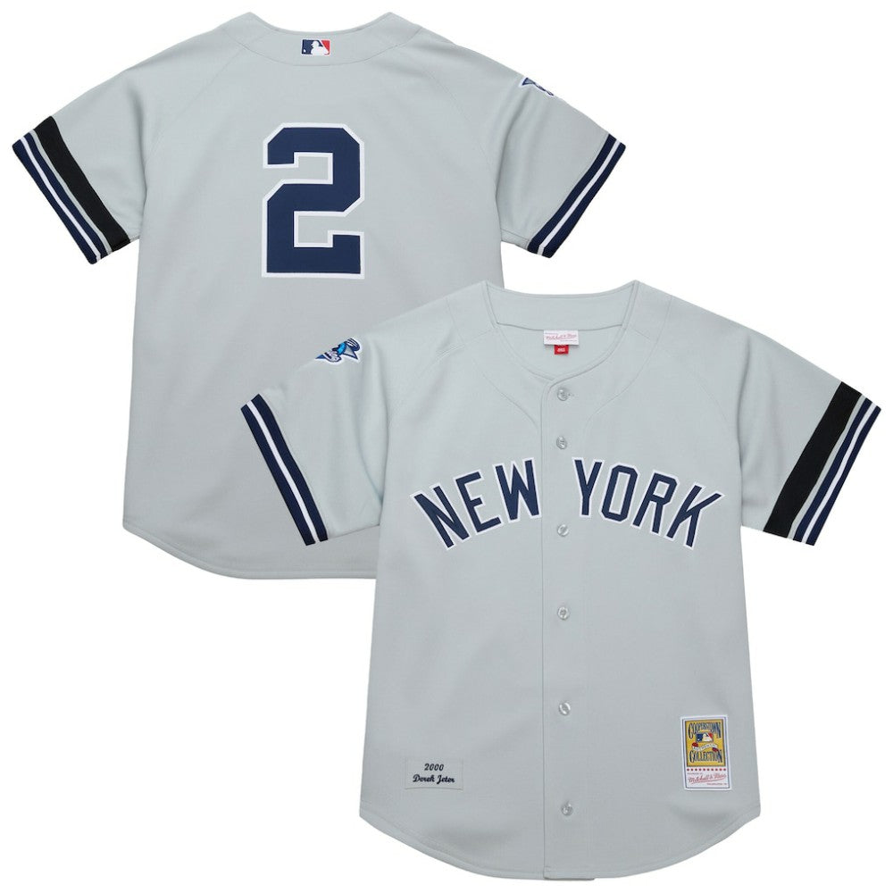 Derek Jeter New York Yankees Mitchell & Ness Cooperstown Collection 2000 World Series Authentic Jersey - MLB Jerseys